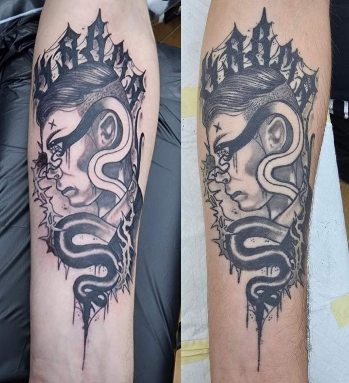 Tatouage serpent Québec