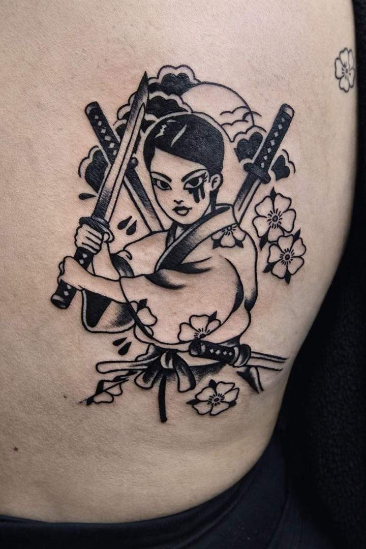Tatouage samourai Québec
